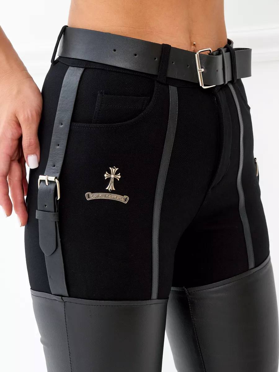 Eco-leather leggings