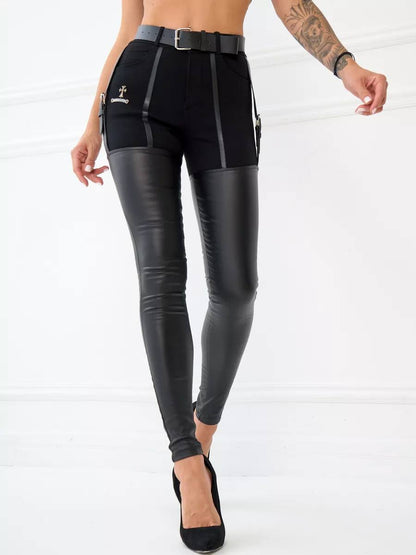 Eco-leather leggings