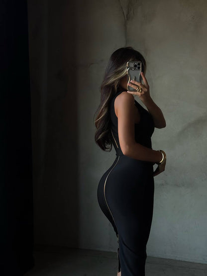 Elegant bandage midi dress