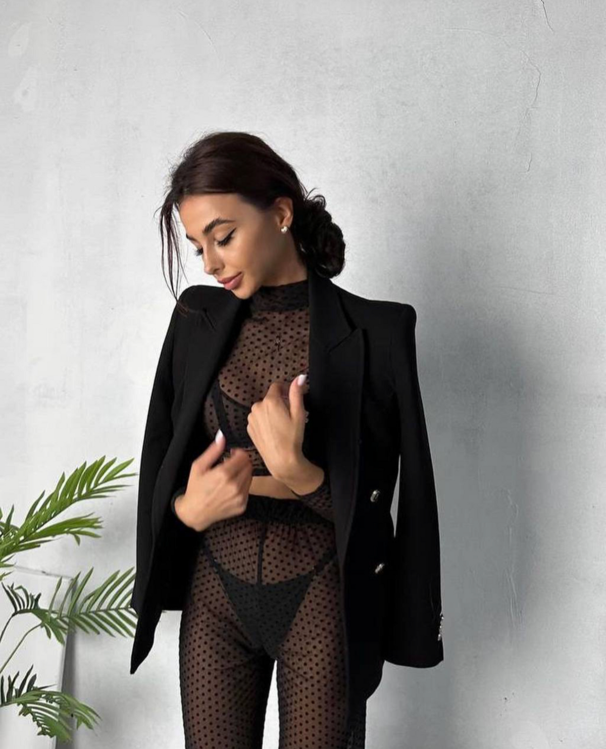 Transparent suit