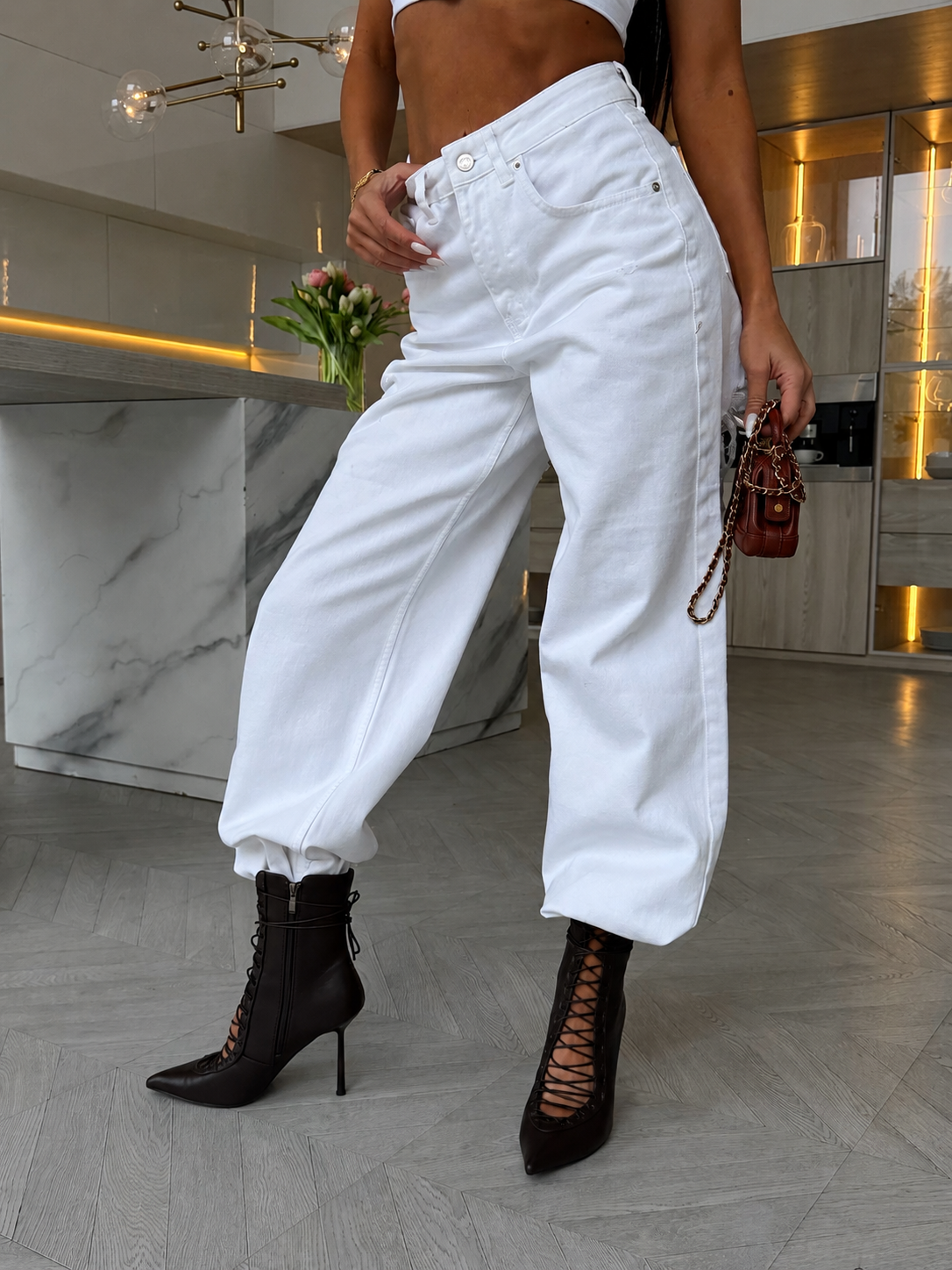 White jeans